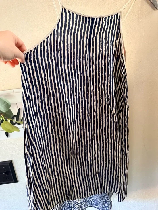 Flying Tomato Navy & White Boho Midi dress with Embroidered neckline - Picture 8 of 10